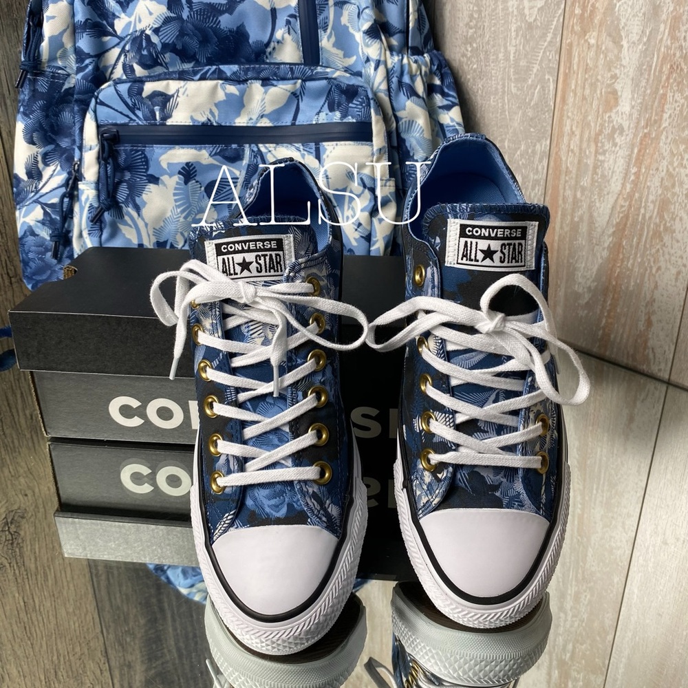 Converse Ctas OX Mason Blue Canvas W AUTHENTIC - Picture 3 of 7